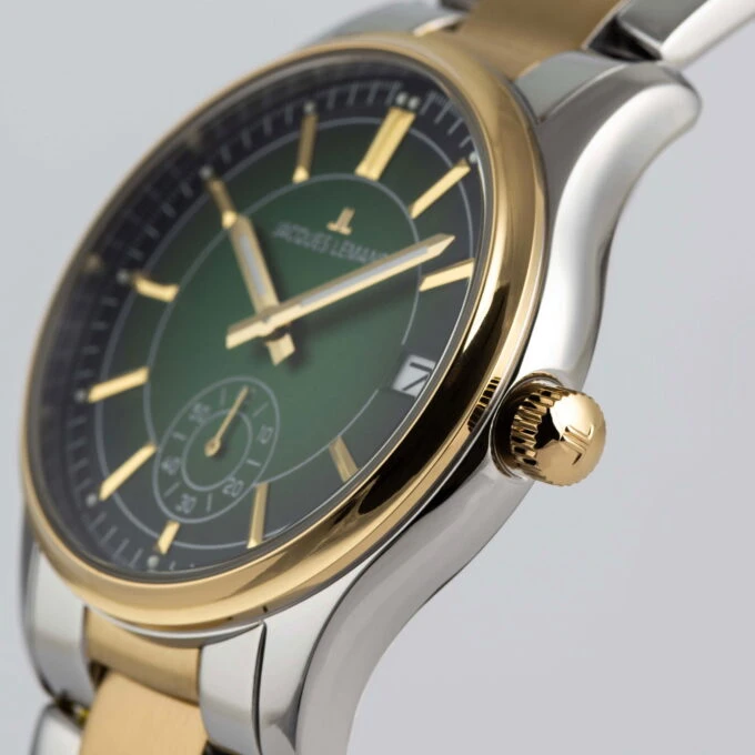 Montre haut de gamme 1-2197I – Homme - Design Moderne, Performance Exceptionnelle, Grande Capacité – Matériau Robuste – Couleur élégante Vert, Dorée – Référence 1-2197I