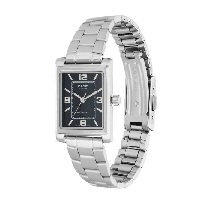 Montre Classique - Casio - Femme - Design Élégant, Bracelet Acier Inoxydable, Résistance à lEau, Mouvement Quartz - Acier - Argent - Référence LTP-1234DD-1ADF