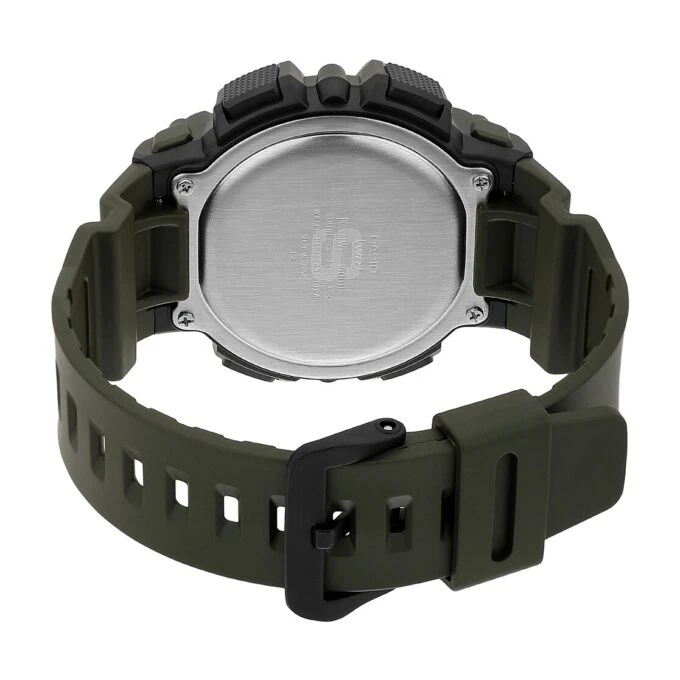 Montre CASIO - Montre numérique pour Jeunes, Hommes et Femmes - WS -1500H-3BVDF - Double Fuseau Horaire - Vert