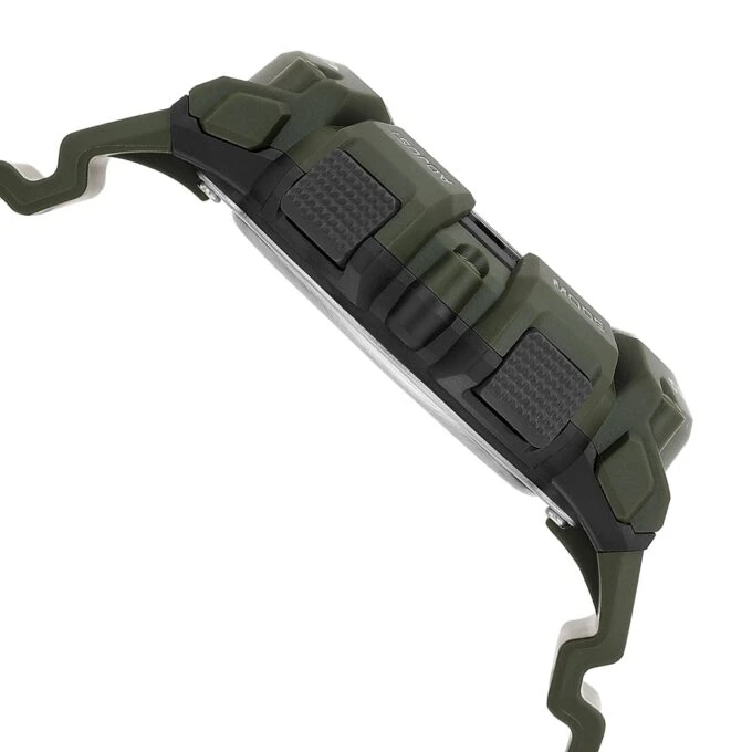 Montre CASIO - Montre numérique pour Jeunes, Hommes et Femmes - WS -1500H-3BVDF - Double Fuseau Horaire - Vert