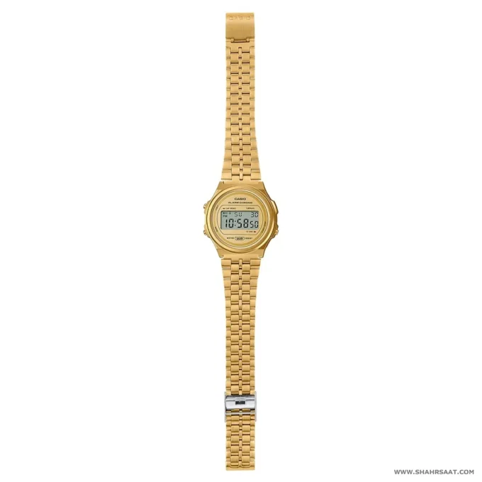 Casio Montre Homme A171WEG-9ADF - Bracelet en Acier Inoxydable - Or