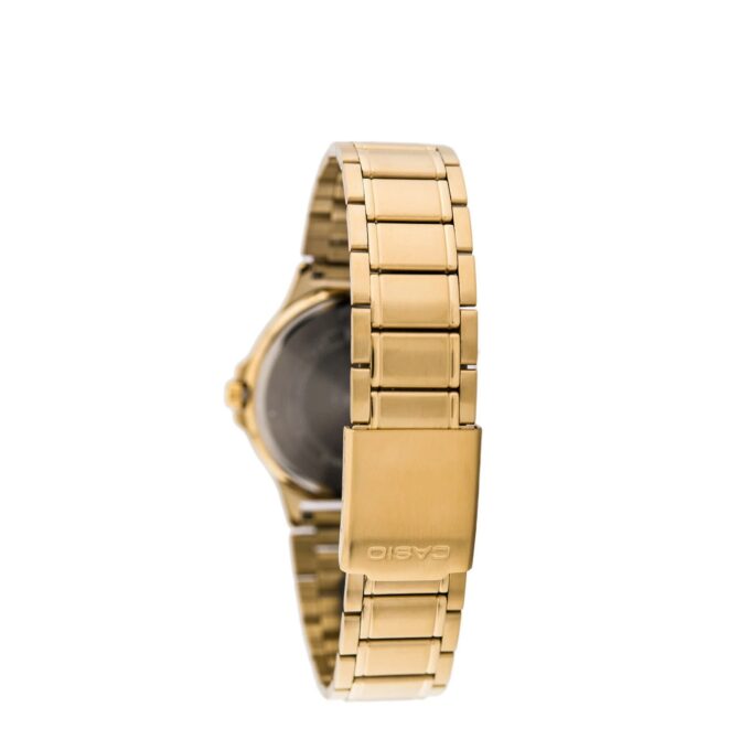 Montre CASIO Femme - Bracelet DoRée En Acier Inoxydable - Cadran Blanc - 12 Mois De Garantie - LTP-V300G-7AUDF