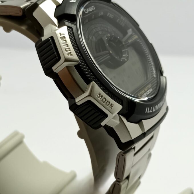 Montre Homme Casio - AE-1100WD-1AVDF - Bracelet en Acier Inoxydable - Affichage Numérique - Résistant à l'eau