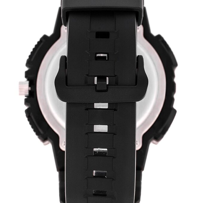 Montre Homme Casio - Chronographe Sport, Chronomètre 1s, Affichage Date, Précision ±20s/mois - Résine Noire et Bleue - MCW-200H-2AVDF