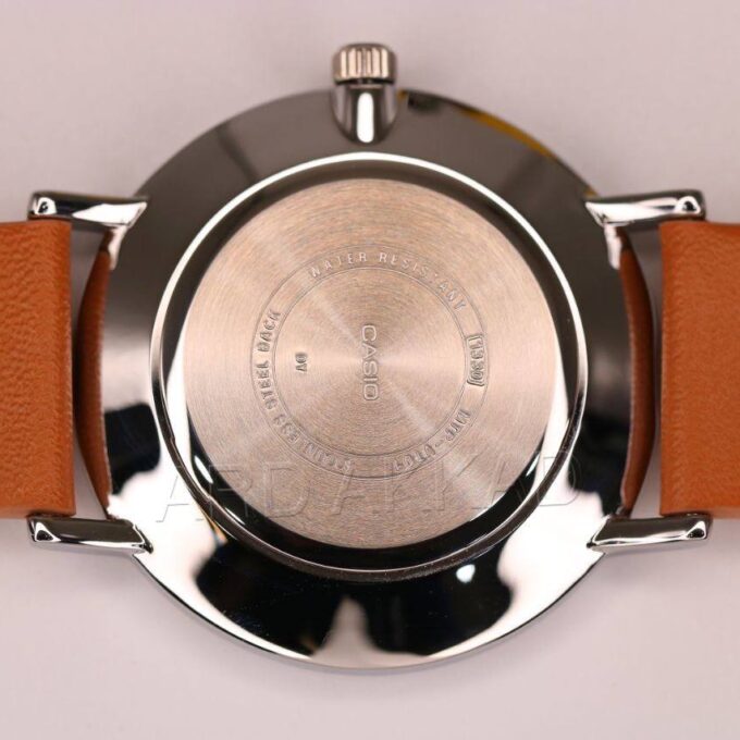 Montre CASIO Homme - MTP-VT01L-2B2UDF - Bracelet Brun En Cuir Véritable - Résistante à l'eau - 12 Mois De Garantie