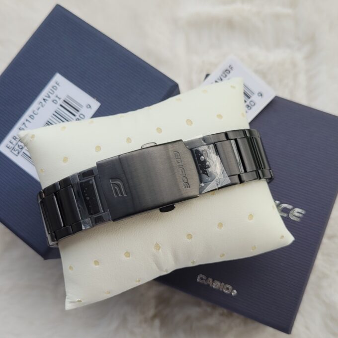 Montre Casio Edifice - EFR-571DC-2AVUDF - Bracelet en acier inoxydable noir - Chronographe - Résistant à l'eau