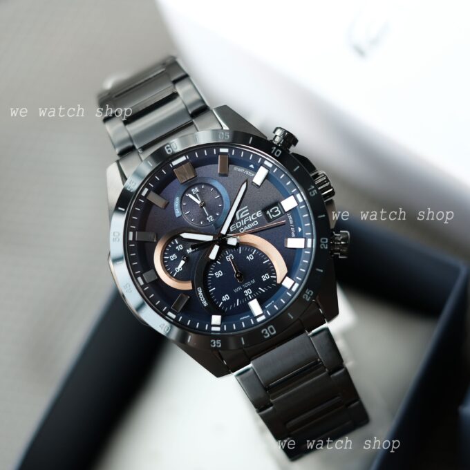 Montre Casio Edifice - EFR-571DC-2AVUDF - Bracelet en acier inoxydable noir - Chronographe - Résistant à l'eau
