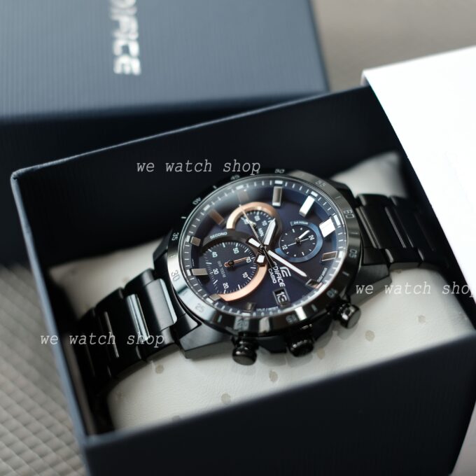 Montre Casio Edifice - EFR-571DC-2AVUDF - Bracelet en acier inoxydable noir - Chronographe - Résistant à l'eau