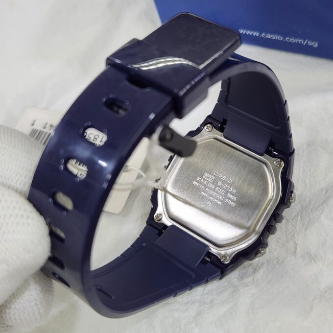 Montre Enfant CASIO - W-215H-2AVDF - Bracelet Noir En Resine - Boitier En Resine - Résistante à l'eau - 12 Mois De Garantie