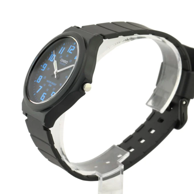 Montre Homme CASIO MW-240-2BVDF - Bracelet en résine noir - Résistant à l'eau