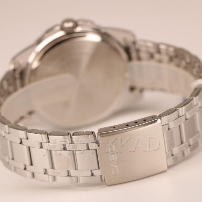 Montre CASIO Homme - MTP-1314D-7AVDF - Bracelet Gris En Acier Inoxydable - Cadran Blanc - 12 Mois De Garantie