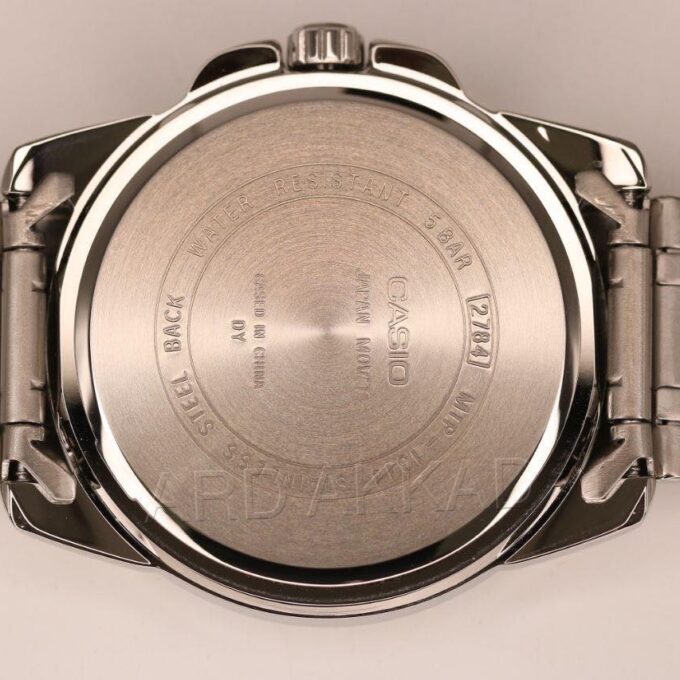 Montre CASIO Homme - MTP-1314D-7AVDF - Bracelet Gris En Acier Inoxydable - Cadran Blanc - 12 Mois De Garantie