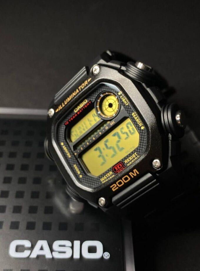 Montre CASIO Homme - DW-291H-9AVDF - Bracelet Noir En Résine - Résistante à l'eau - 12 Mois De Garantie