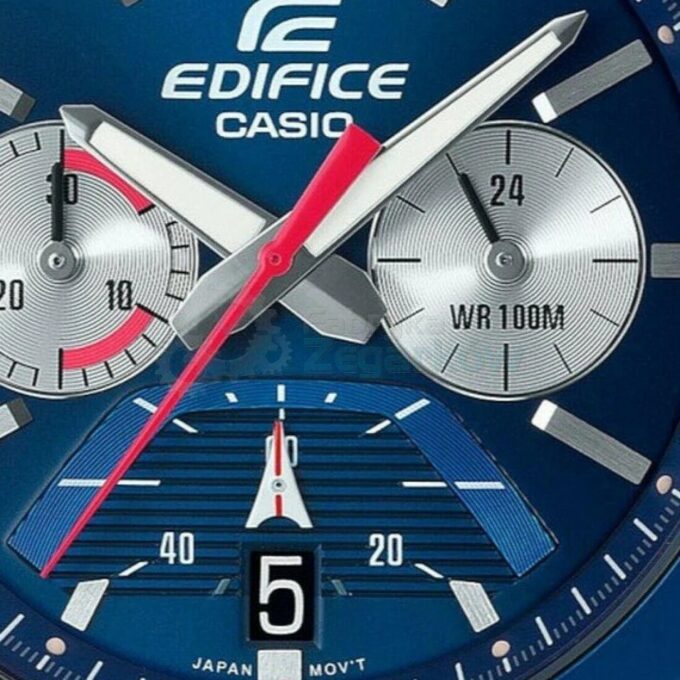 Montre CASIO Homme - EFV-590D-2AVUDF - Bracelet Gris En Acier Inoxydable - Résistante à l'eau - 12 Mois De Garantie