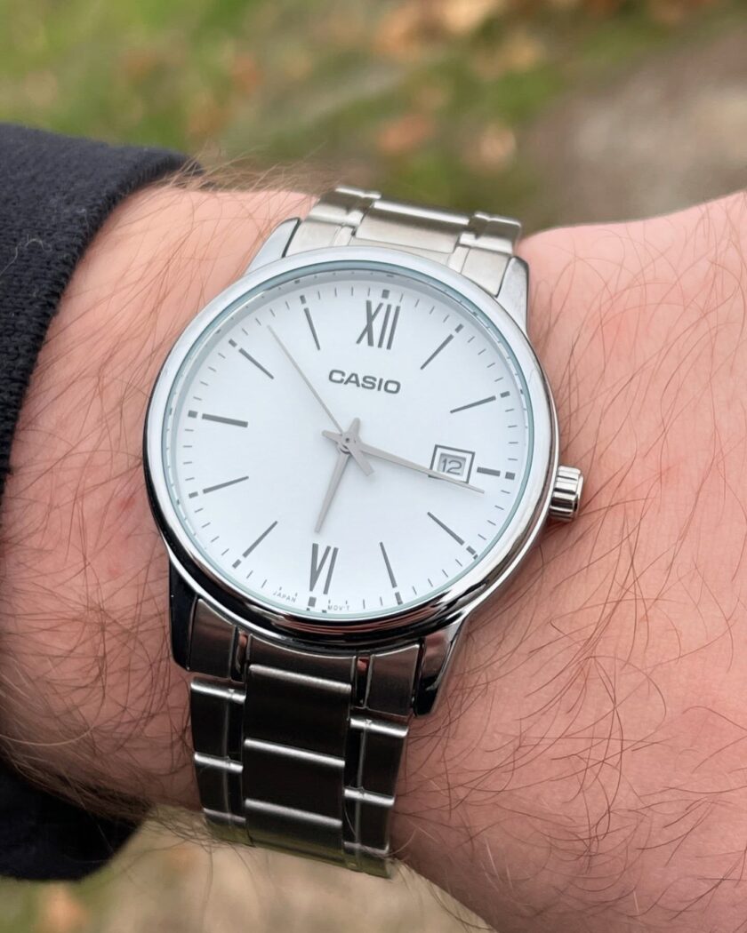 montre homme casio mtp v002d 7b3udf argent