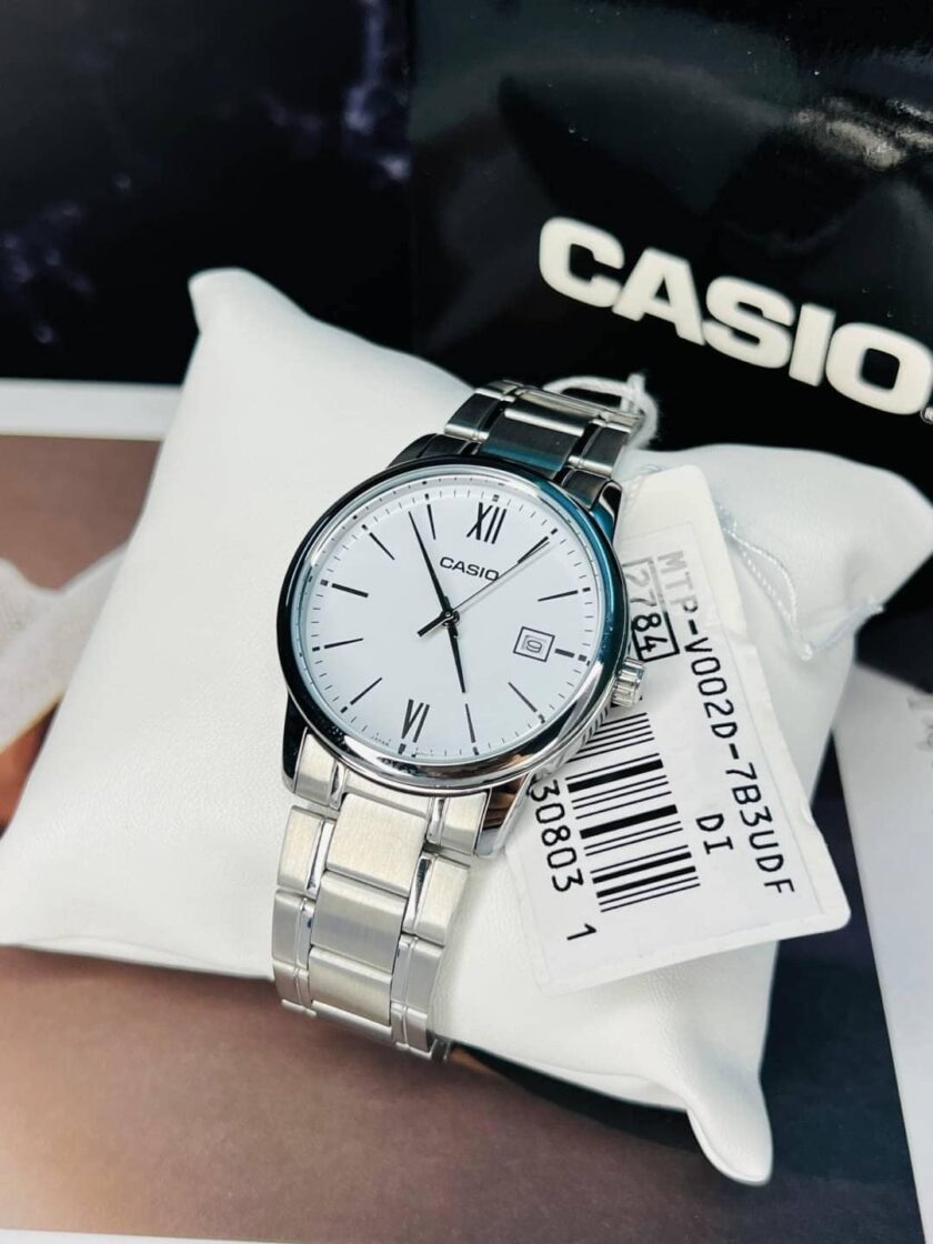 montre homme casio mtp v002d 7b3udf argent
