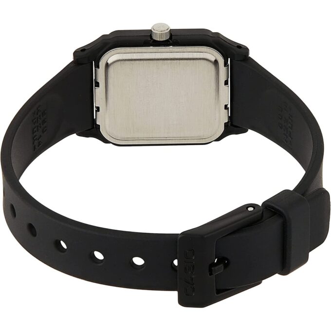 Montre CASIO Jeunesse - Bracelet Noir En Resine - Boitier En Resine - Résistante à l'eau - 12 Mois De Garantie - LQ-142E-1ADF