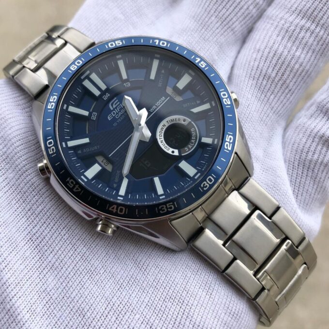 Montre Homme Casio - EFV-C100D-2AVDF - Bracelet en acier inoxydable - Résistant à l'eau