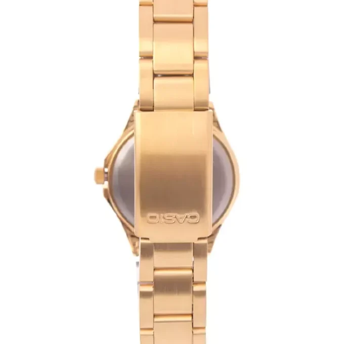 Montre CASIO Femme - Bracelet DoRée En Acier Inoxydable - Cadran Blanc - 12 Mois De Garantie - LTP-1130N-7BRDF