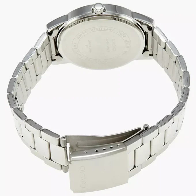 Montre CASIO Femme - Bracelet Gris En Acier Inoxydable - Cadran Blanc - 12 Mois De Garantie - LTP-1303D-7AVDF
