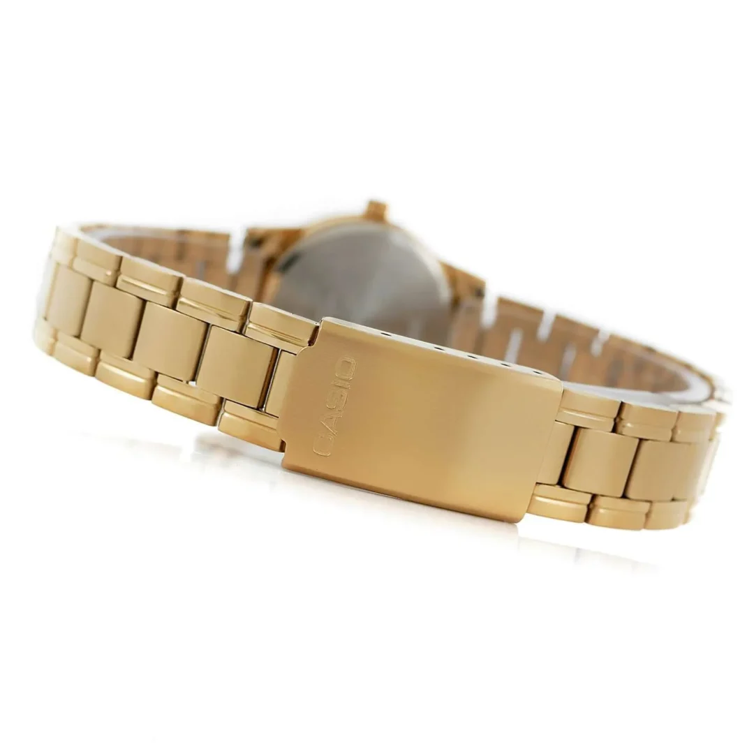 aiwatch_LTP-V002G-1BUDF - Montre CASIO Femme - LTP-V002G-1BUDF - Bracelet Dorée En Acier Inoxydable - Résistante à l'eau - 12 Mois De Garantie