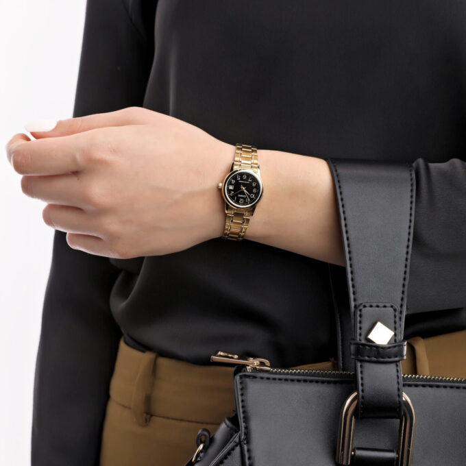 Montre CASIO Femme - LTP-V002G-1BUDF - Bracelet Dorée En Acier Inoxydable - Résistante à l'eau - 12 Mois De Garantie