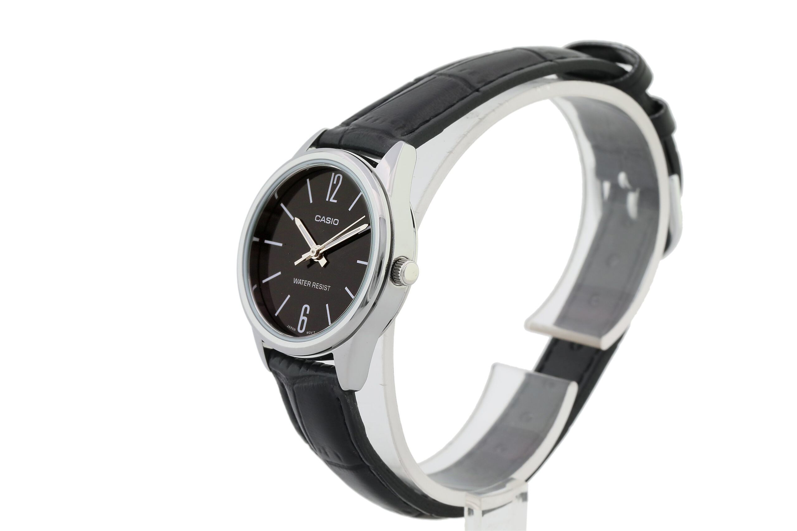 aiwatch_LTP-V005L-1BUDF - Casio Montre Femme LTP-V005L-1BUDF - Bracelet en Cuir - Noir