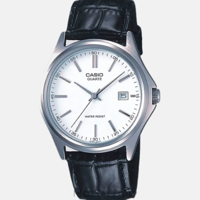 Montre Homme Casio Collection - MTP-1183E-7ADF - Bracelet En Cuir noir - Affichage analogique - Résistant à l'eau