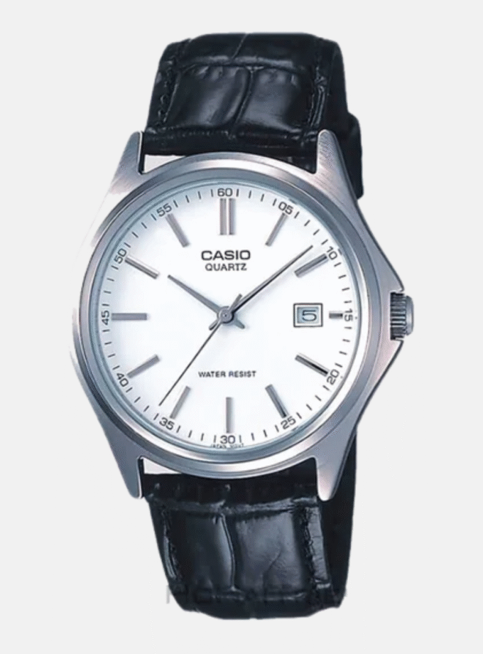 Montre Homme Casio Collection - MTP-1183E-7ADF - Bracelet En Cuir noir - Affichage analogique - Résistant à l'eau