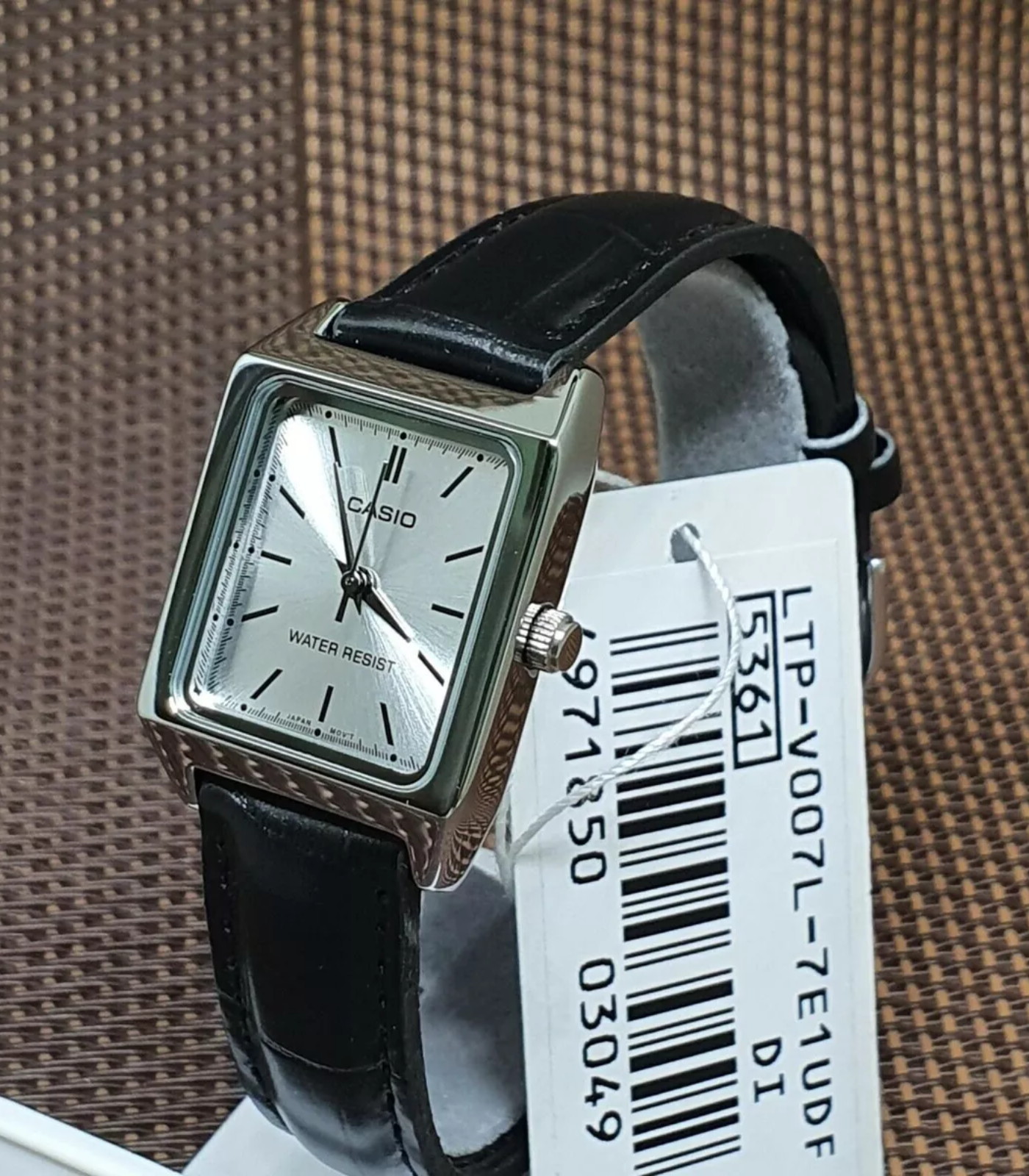 Montre Femme Casio Collection - LTP-V007L-7E1UDF - Bracelet En Cuir Noir - Affichage analogique - Résistant à l'eau – Image 3