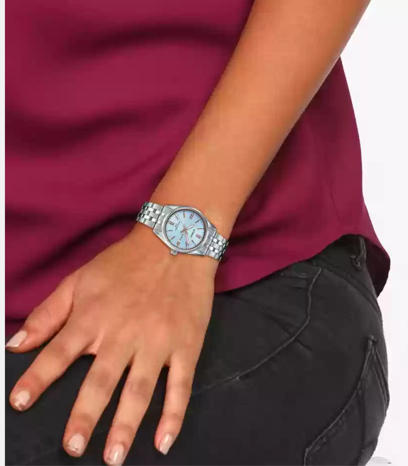 Montre Femme Casio - LTP-1335D-2AVDF - Bracelet en Acier Inoxydable - Affichage analogique - Résistant à l'eau – Image 3