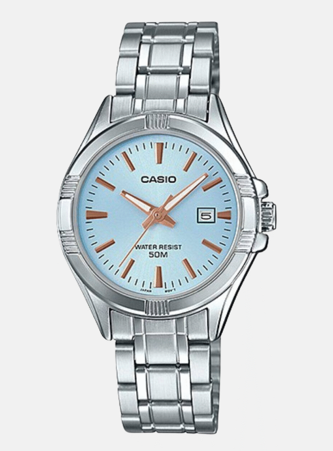 Montre Femme Casio - LTP-1308D-2AVDF - Bracelet en Acier Inoxydable - Affichage analogique - Résistant à l'eau