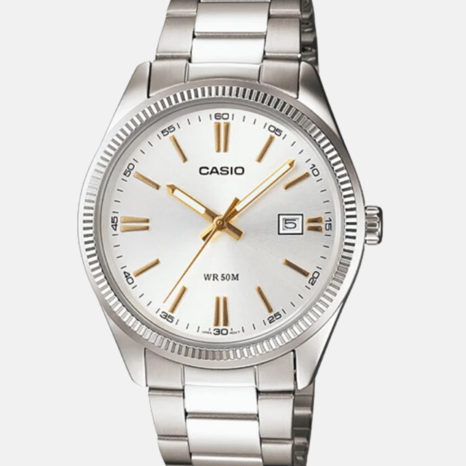 Montre Homme Casio - MTP-1302D-7A2VDF - Bracelet en Acier Inoxydable - Affichage analogique - Résistant à l'eau