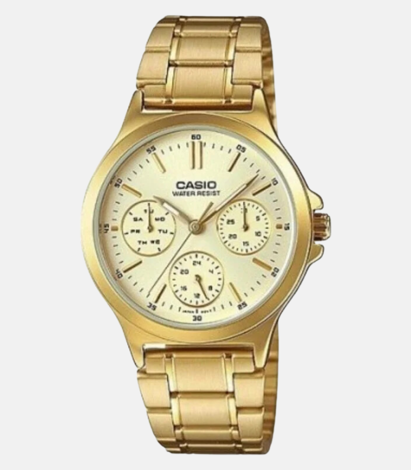 Montre CASIO Homme - MTP-V300G-9AUDF - Bracelet Doré En Acier Inoxydable -Résistante à l'eau - 12 Mois De Garantie