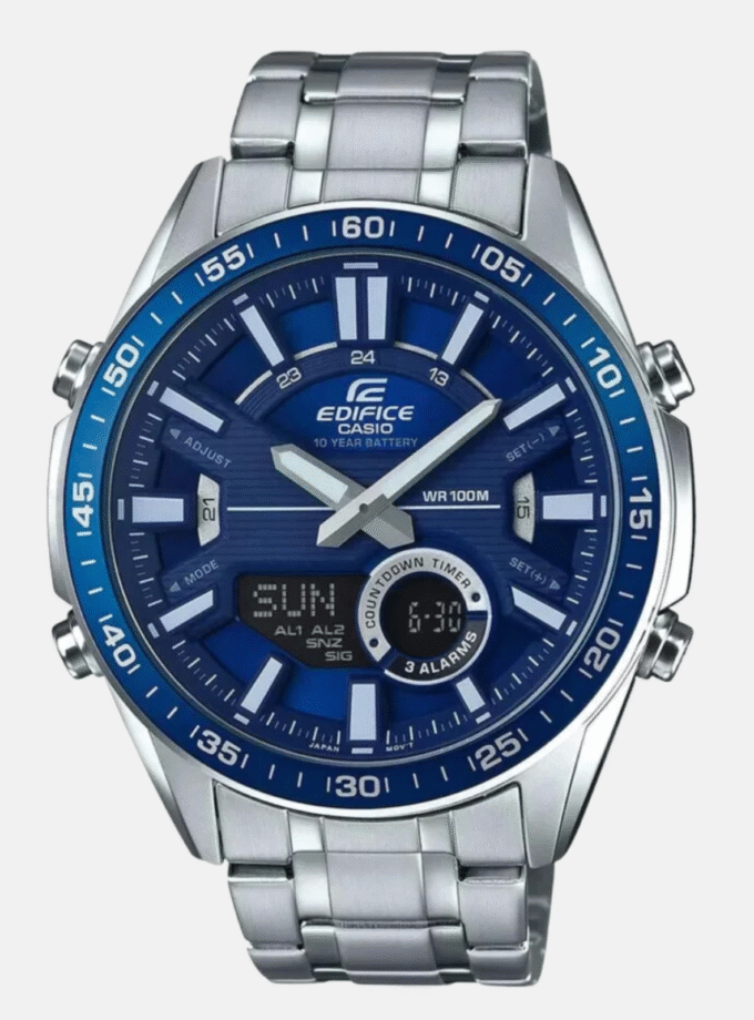 Montre Homme Casio - EFV-C100D-2AVDF - Bracelet en acier inoxydable - Résistant à l'eau