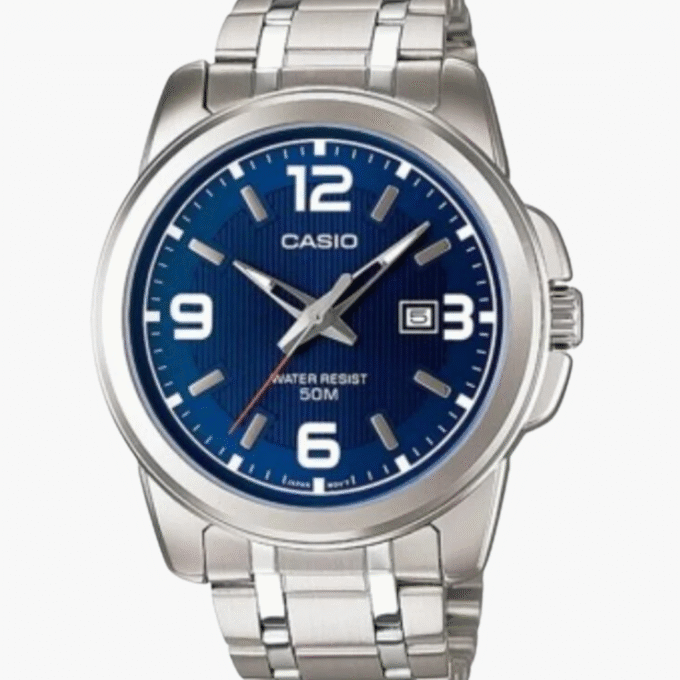 Montre Homme Casio - MTP-1314D-2AVDF - Bracelet en Acier Inoxydable - Affichage Numérique - Résistant à l'eau