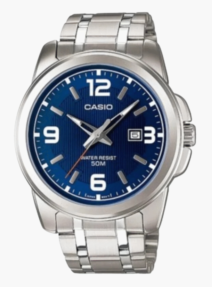 Montre Homme Casio - MTP-1314D-2AVDF - Bracelet en Acier Inoxydable - Affichage Numérique - Résistant à l'eau