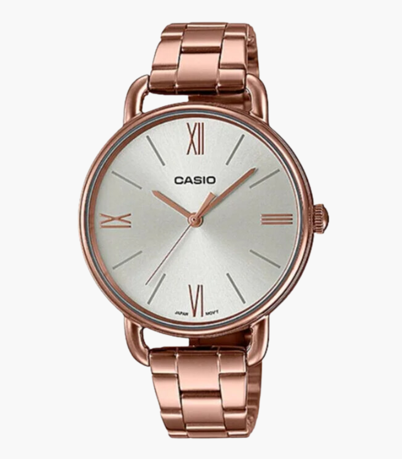 Montre CASIO Femme - LTP-E414R-7ADF - Bracelet Doré En Acier Inoxydable - Cadran Blanc - 12 Mois De Garantie