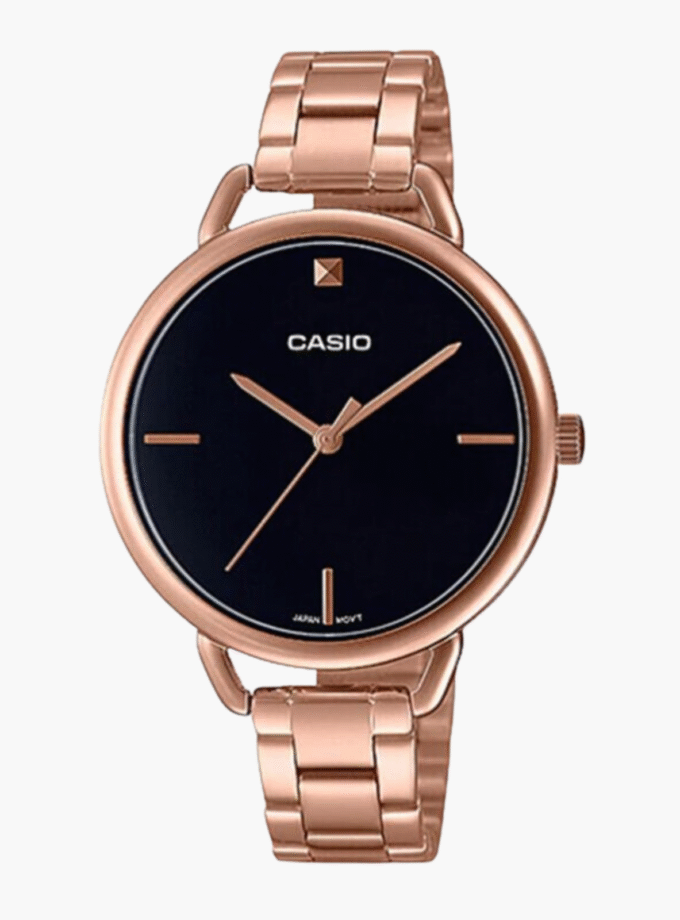 Montre Femme Casio - LTP-E415PG-1CDF - Bracelet en Acier inoxydable doré - Affichage analogique - Résistant à l'eau