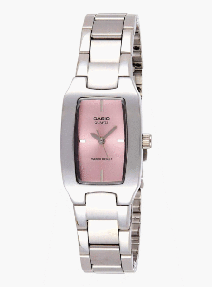 Montre CASIO Femme - LTP-1165A-4CDF - Bracelet Gris En Acier Inoxydable - Résistante à l'eau - 12 Mois De Garantie