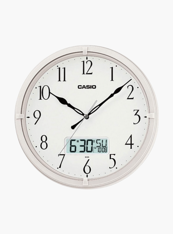 Horloges Murale Quartz Analogique & Numérique Casio