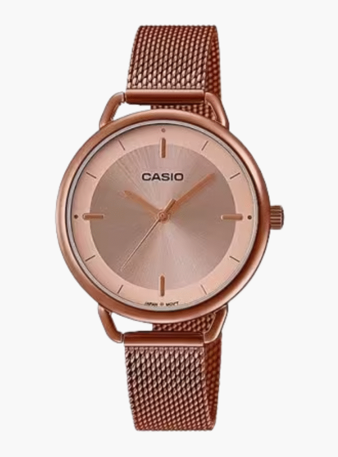 Montre Femme Casio - LTP-E413MR-9ADF - Bracelet en acier inoxydable doré - Résistant à l'eau