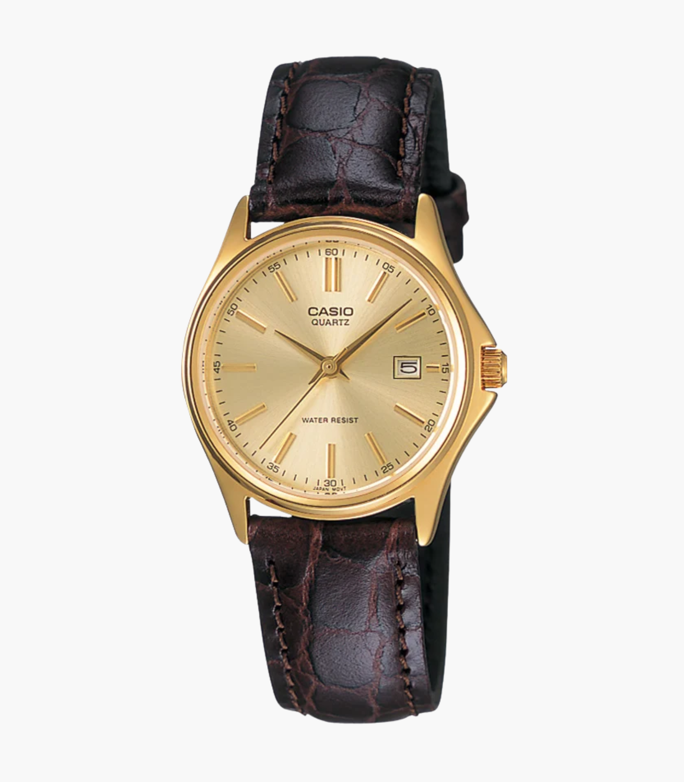 Montre Femme Casio LTP-1183Q-9ADF -Collection - Bracelet En Cuir Rouge bordeaux - Résistant à l'eau