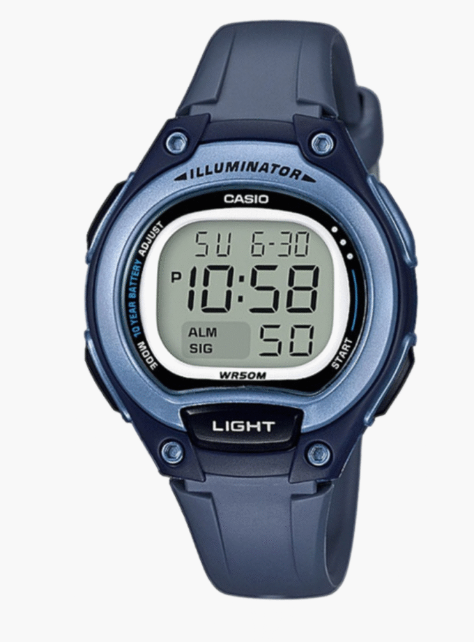 Casio Montre Jeunesse LW-203-2AVDF - Bracelet en Résine - Noir-Bleu