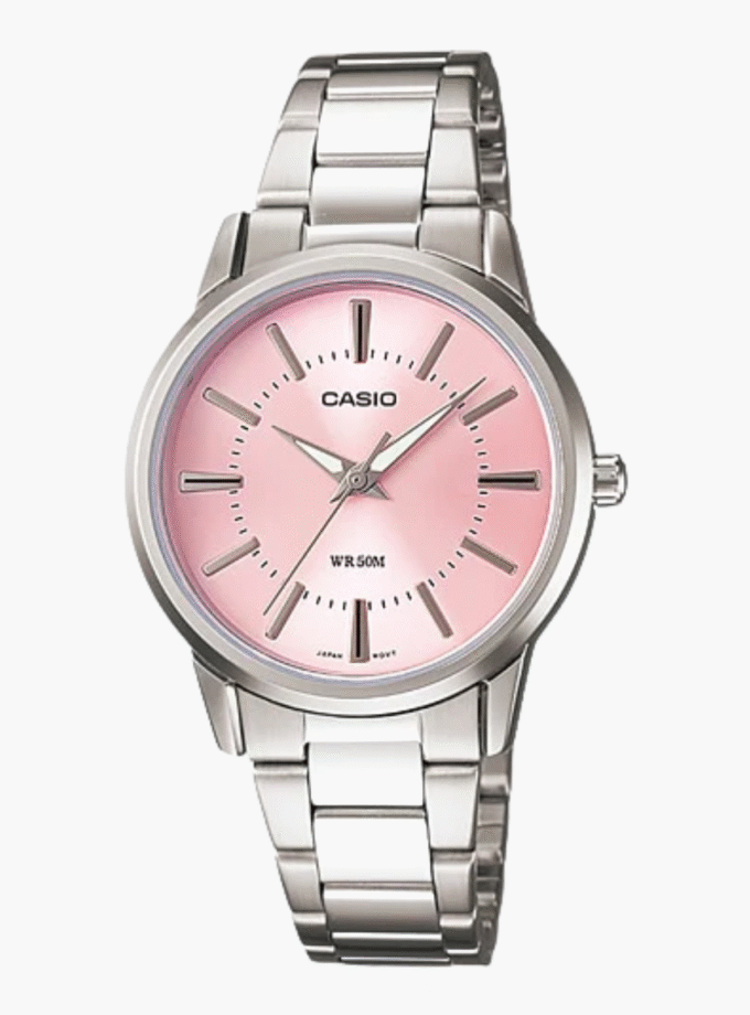 Montre CASIO Femme - LTP-1303D-4AVDF - Bracelet Gris En Acier Inoxydable - Résistante à l'eau - 12 Mois De Garantie