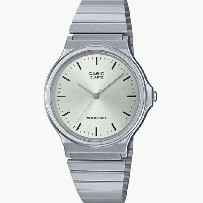 Montre Homme Casio - MQ-24D-7EDF - Bracelet en Acier Inoxydable - Argent