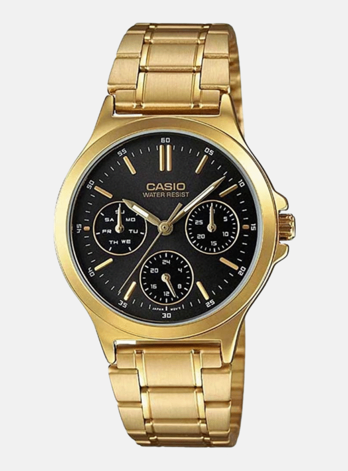 Montre Homme CASIO- MTP-V300G-1AUDF - Bracelet Gris En Acier Inoxydable - Résistante à l'eau - 12 Mois De Garantie