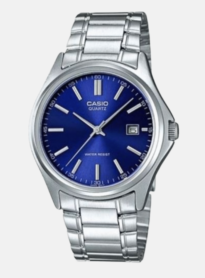 Montre Homme CASIO - MTP-1239D-2ADF - Bracelet Gris En Acier Inoxydable - Résistante à l'eau - 12 Mois De Garantie