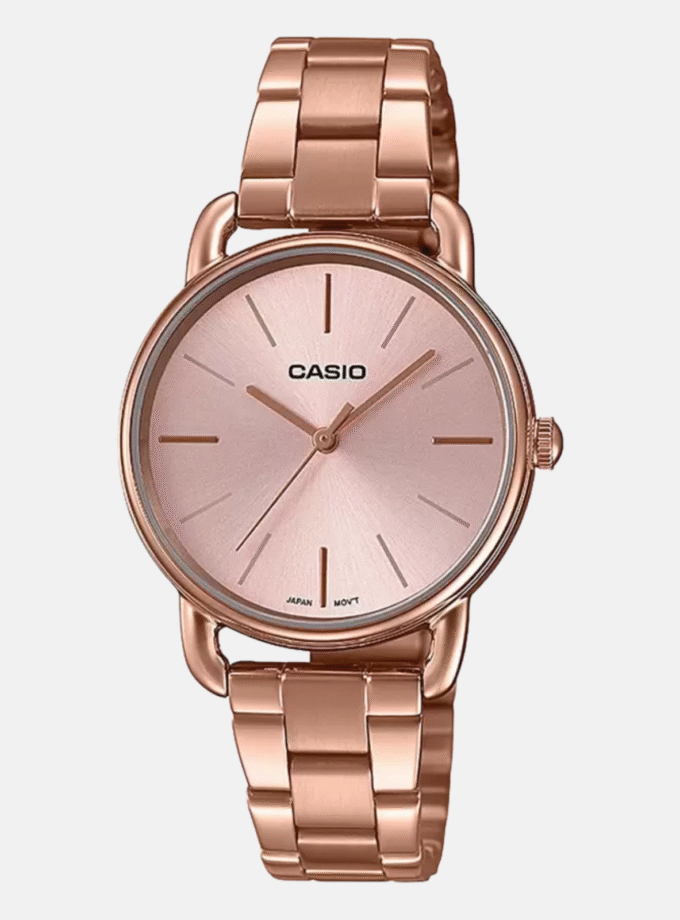 Montre Femme Casio - LTP-E412PG-4ADF - Bracelet en acier inoxydable doré - Résistant à l'eau