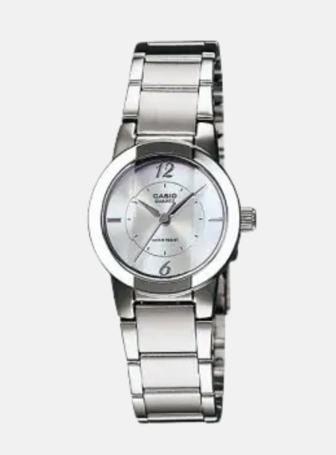 Casio Enticer Montre Pour Femme Avec Cadran Argenté Analogique Pour Femme - LTP-1230D-7CDF